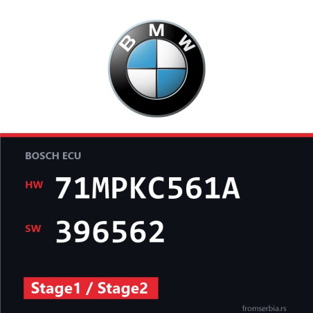 BMW E90-E91- 71MPKC561A 396562 Stage1 / Stage2 tuning file