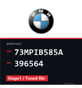 BMW E90-E91- 73MPIB585A 396564 Stage1 / Tuned file tuning file