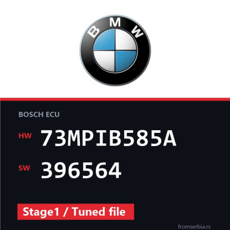 BMW E90-E91- 73MPIB585A 396564 Stage1 / Tuned file tuning file