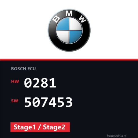 BMW E90-E91- 0281 507453 Stage1 / Stage2 tuning file