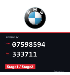BMW E90-E91- 07598594 333711 Stage1 / Stage2 tuning file