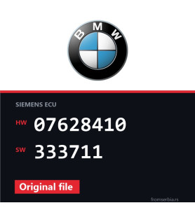 BMW E90-E91- 07628410 333711 original ECU file
