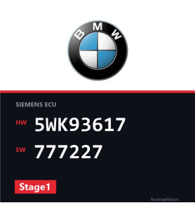 BMW E90-E91- 5WK93617 777227 Stage1 tuning file