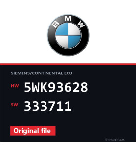 BMW E90-E91- 5WK93628 333711 original ECU file