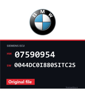 BMW E90-E91- 07590954 0044DC0I880SITC2S original ECU file