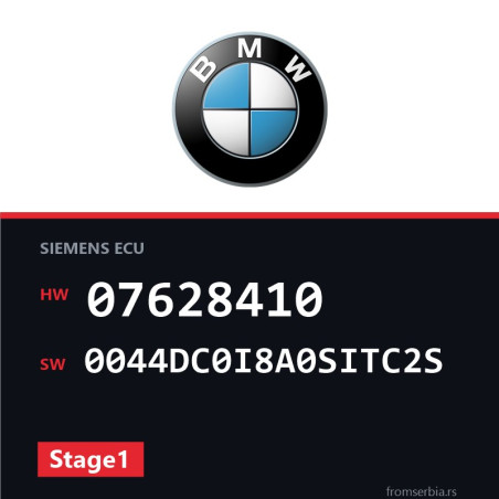 BMW E90-E91- 07628410 0044DC0I8A0SITC2S Stage1 tuning file