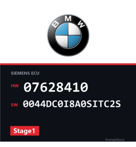 BMW E92-E93 07628410 0044DC0I8A0SITC2S Stage1 tuning file
