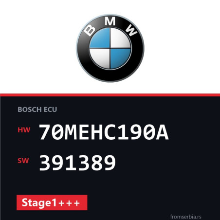 BMW 2.0d 70MEHC190A 391389 Stage1+++ tuning file