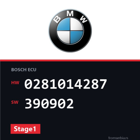BMW E60-E61 0281014287 390902 Stage1 tuning file
