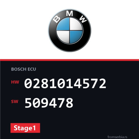 BMW E60-E61 0281014572 509478 Stage1 tuning file