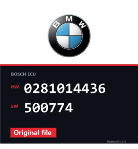 BMW E60-E61 0281014436 500774 original ECU file
