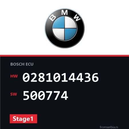 BMW E60-E61 0281014436 500774 Stage1 tuning file