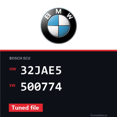 BMW E60-E61 32JAE5 500774 Tuned file tuning file