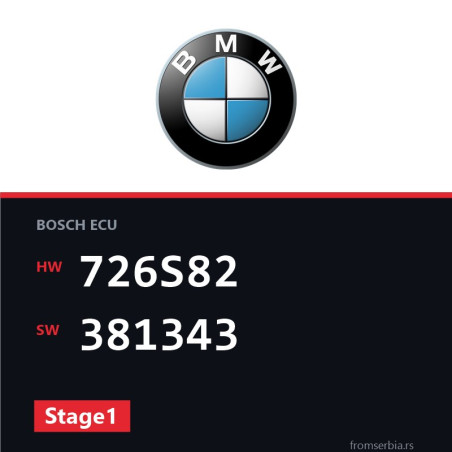 BMW E60-E61 726S82 381343 Stage1 tuning file