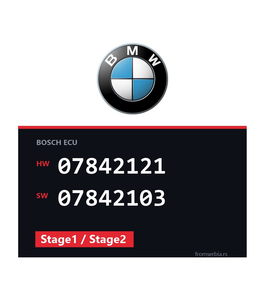 BMW E63 07842121 07842103 Stage1 / Stage2 tuning file