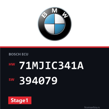 BMW E81-E87 71MJIC341A 394079 Stage1 tuning file