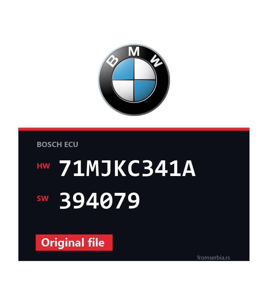 BMW E81-E87 71MJKC341A 394079 original ECU file