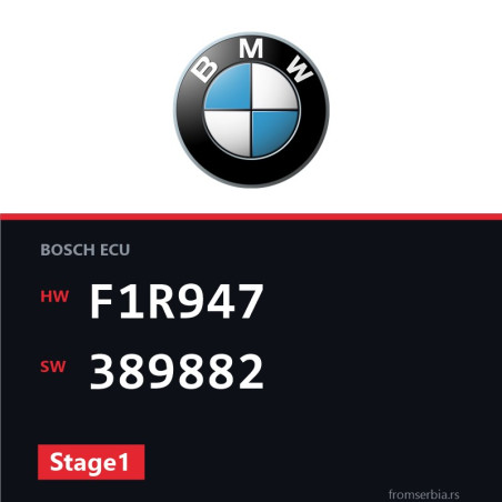 BMW E81-E87 F1R947 389882 Stage1 tuning file