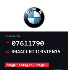 BMW 07611790 0044CC0IJC0SIFN1S Stage1 / Stage2 / Stage3 file
