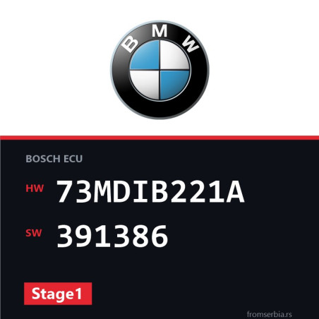 BMW E81-E87 73MDIB221A 391386 Stage1 tuning file