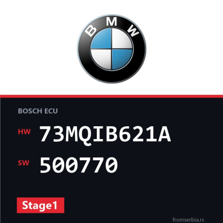 BMW E81-E87 73MQIB621A 500770 Stage1 tuning file