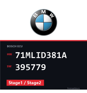BMW E81-E87 71MLID381A 395779 Stage1 / Stage2 tuning file