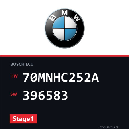 BMW E84 70MNHC252A 396583 Stage1 tuning file