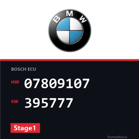 BMW E90-E91 07809107 395777 Stage1 tuning file