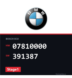 BMW E90-E91 07810000 391387 Stage1 tuning file