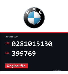 BMW E90-E91 0281015130 399769 original ECU file