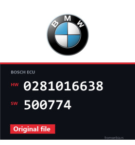 BMW E90-E91 0281016638 500774 original ECU file
