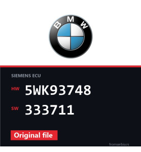 BMW E90-E91- 5WK93748 333711 original ECU file