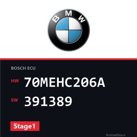 BMW x3 70MEHC206A 391389 Stage1 tuning file
