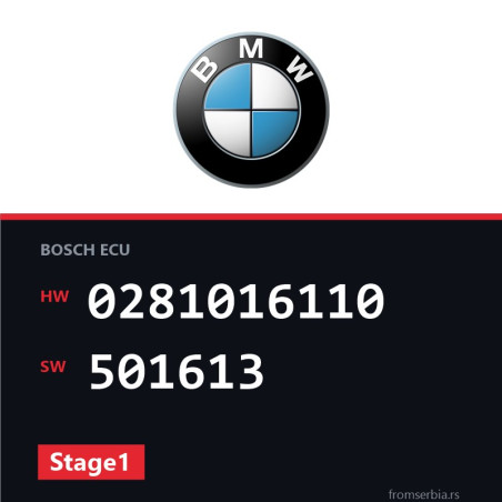 BMW E60-E61 0281016110 501613 Stage1 tuning file