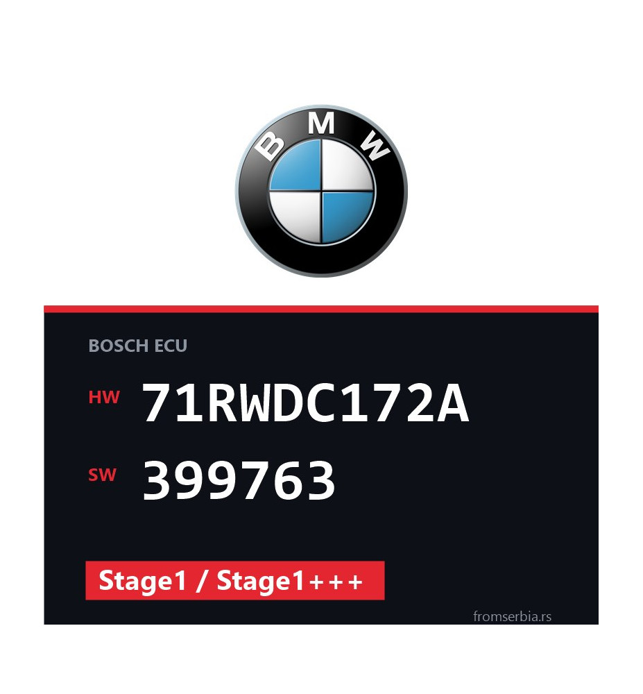 BMW E61 71RWDC172A 399763 Stage1 / Stage1+++ tuning file