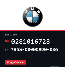 BMW E65 0281016728 78SS-000009D0-086 Stage1+++ tuning file
