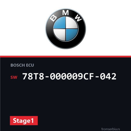 BMW E65 78T8-000009CF-042 Stage1 tuning file