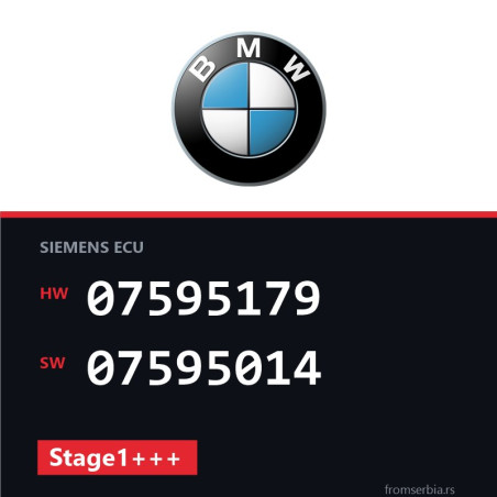BMW E81-E87 07595179 07595014 Stage1+++ tuning file