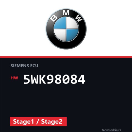 BMW E81-E87 5WK98084 Stage1 / Stage2 tuning file