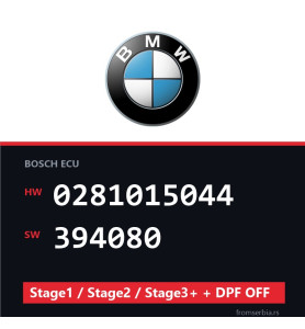 BMW 0281015044 394080 Stage1 / Stage2 / Stage3+ + DPF OFF file