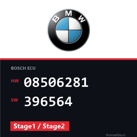 BMW E81-E87 08506281 396564 Stage1 / Stage2 tuning file