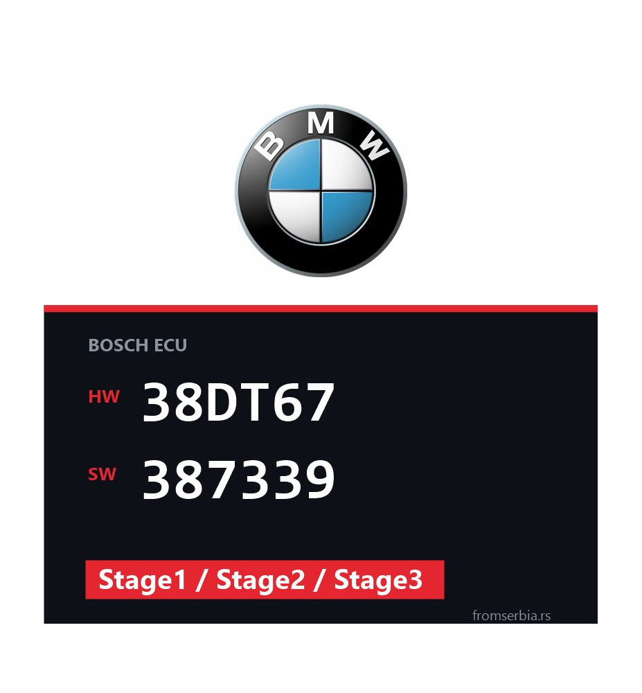 BMW E83 38DT67 387339 Stage1 / Stage2 / Stage3 tuning file