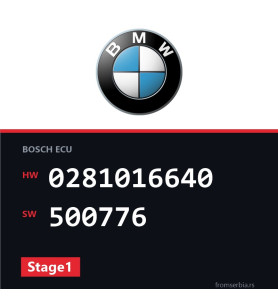 BMW E90-E91 0281016640 500776 Stage1 tuning file