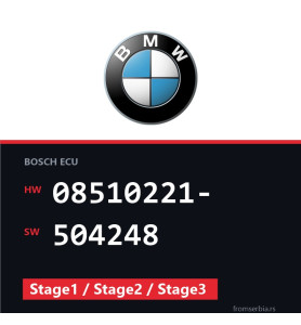 BMW E90-E91- 08510221- 504248 Stage1 / Stage2 / Stage3 tuning file