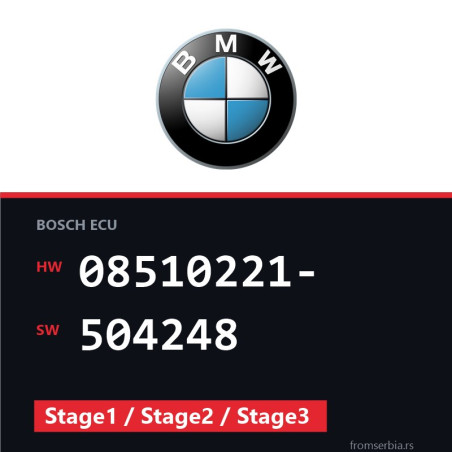 BMW E90-E91- 08510221- 504248 Stage1 / Stage2 / Stage3 tuning file