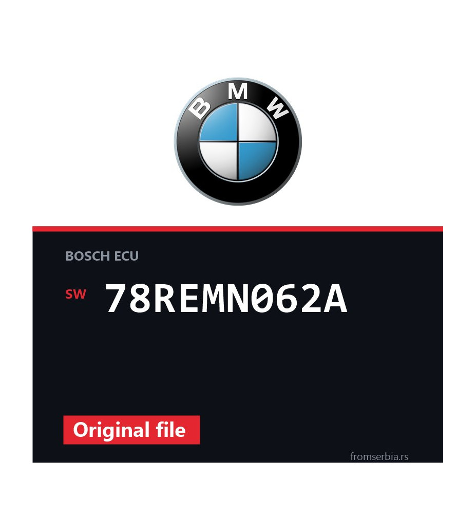 BMW F01 78REMN062A original ECU file