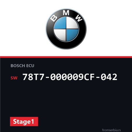 BMW F01 78T7-000009CF-042 Stage1 tuning file