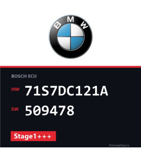 BMW F10 71S7DC121A 509478 Stage1+++ tuning file