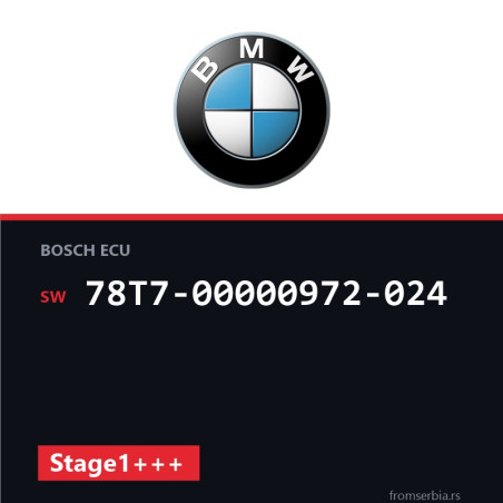 BMW 530D 78T7-00000972-024 Stage1+++ tuning file