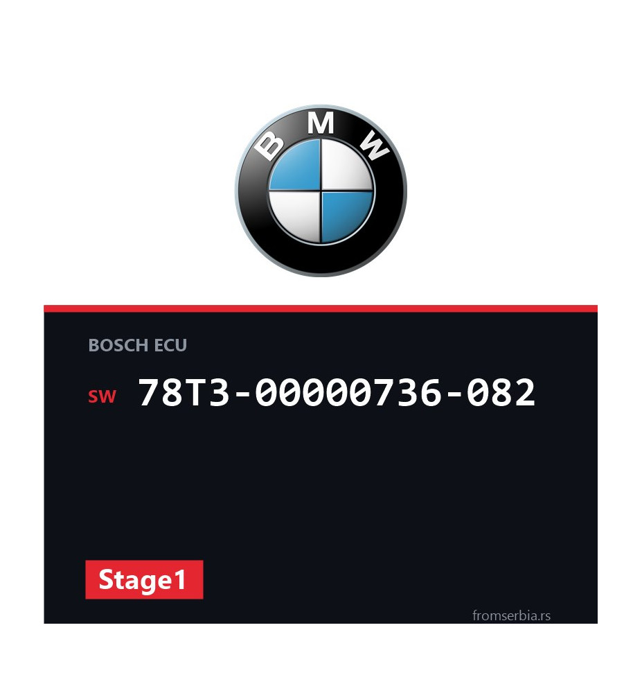 BMW E60-E61 78T3-00000736-082 Stage1 tuning file